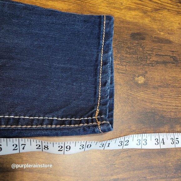 1st Kiss Jeans 20 Skinny High Rise Embellished Thick Stitch Dark Wash Stretch - Picture 9 of 12